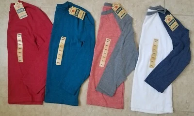 (4) Camisetas Urban Pipeline Boys Ultimate suaves manga larga raglán pequeñas NUEVAS Foto 1 de 4