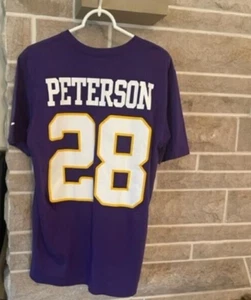 Camisa Nike Minnesota Vikings NFL #28 Peterson (Púrpura) Adulto Talla M Nueva Sin Etiquetas - Imagen 1 de 3