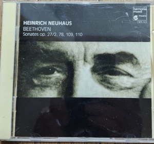 Heinrich Neuhaus Beethoven Piano Sonatas 14 24 30 31 CD Harmonia Mundi cc - Picture 1 of 2