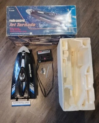 Vintage Nikko Radio/Remote Control Jet Tornado RC Boat 1:10 Scale 22 & 1/2" Long - Image 1 of 4