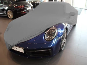 Vollgarage Car-Cover Schutzdecke Grau mit Spiegeltaschen für Porsche 992 - Picture 1 of 6