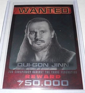 Star Wars Citizens Alert 4 0f 10 Insert Trading Card Qui-Gon Jinn - Picture 1 of 1