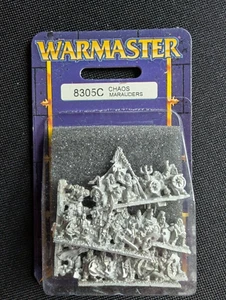 Games Workshop Warhammer Warmaster Chaos Marauders NIB Metal 10mm - OOP - Picture 1 of 1