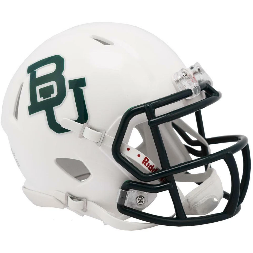 Baylor Bears White Riddell Speed Mini Football Helmet - Image 1 of 1