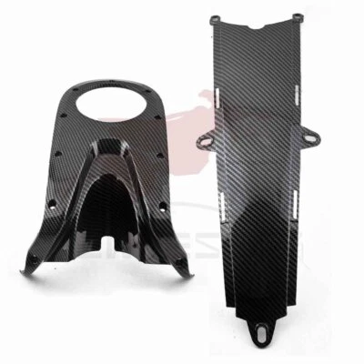 Carbon Fiber Tank Ignition Cover & Center Fairing For Ducati 696 795 796 1100 - Image 1 of 4