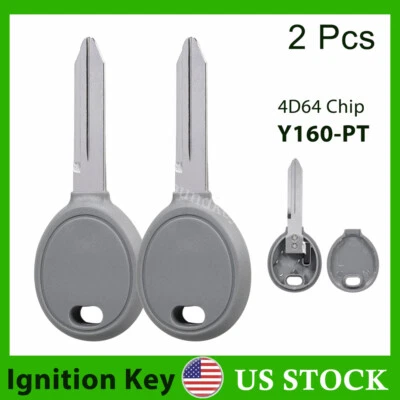 2 Replacement for 1999 - 2001 Jeep Cherokee Car key Fob Transponder Key 64 chip - Image 1 of 4