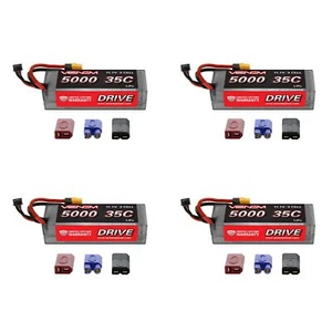 Batería RC Venom 35C 3S 5000mAh 11.1V LiPo Estuche Rígido con Enchufe Universal x4 Paquetes - Imagen 1 de 3