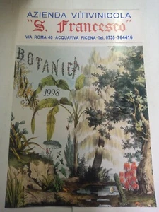 1998 Company Vitivinicola S.Francesco Botanique Acquaviva Picena Calendar - Picture 1 of 1