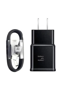 Fast Wall Charger Plug + USB Type C Cable For Samsung Galaxy Note 10 S8 S9 S10 - Picture 1 of 5