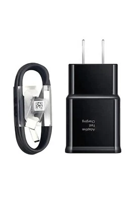 Fast Wall Charger Plug + USB Type C Cable For Samsung Galaxy Note 10 S8 S9 S10 - Image 1 of 4