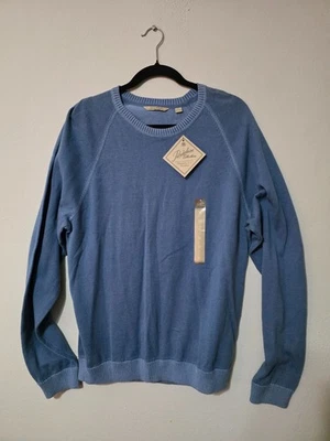 Paradise Collection Sweater Mens Medium Blue Crew Neck Raglan Sleeve Pullover - Image 1 of 4