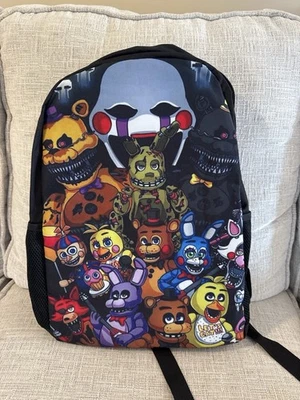 Five Nights at Freddy’s Backpack 17”x14” Multicolor Gamer School Bag  - Image 1 of 3