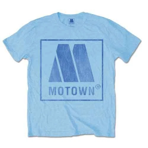 Motown Records Vintage Logo T-Shirt Blue New - Image 1 of 1
