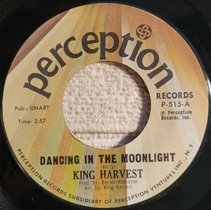 King Harvest "Dancing in The Moonlight / Marty & The Captain" VG+ - Imagen 1 de 3