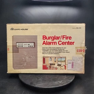 Radio Shack Safe House Burglar Fire Alarm Center 49-470 Vintage in Box 🔔 - Picture 1 of 6