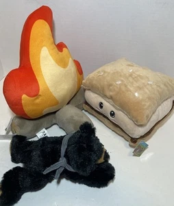3 Pcs Cute Campfire Plush Toys Set Soft L Bonfire Stuffed Plushies NWT T.A.G. - Picture 1 of 12
