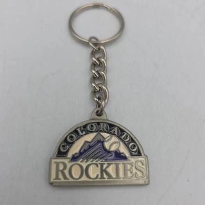Vintage Colorado Rockies Authentic MLB Pewter Key Chain 1992  - Image 1 of 4
