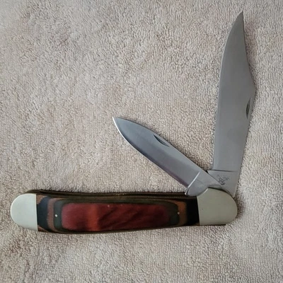 Cuchillo de Bolsillo Frost Cutlery Diseño Personalizado Colección Madera Cabeza de Cobre 14-027 Foto 1 de 4