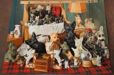 Springbok SCOTTIE DOGS Adorables Terriers 2,000 Pc Puzzle 34" X 42 By Hallmark - Image 1 of 4