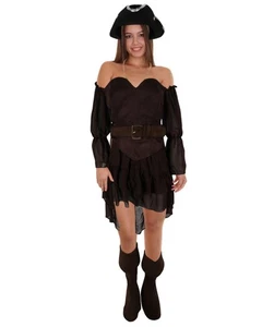 Elegantes Prinzessin Krieger Kostüm für Damen, Mittelalter Fantasy Outfit mit Zubehör - Bild 1 von 12