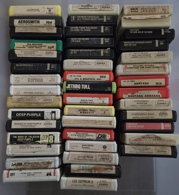 Lot of 44 8 Tracks - Rock / Psych/ Folk / Kraftwerk / King Crimson/ Buddy Miles - Imagem 1 de 4