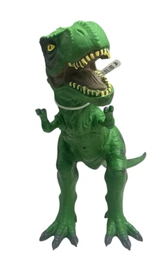 Adventure Force Large Soft Plastic Dinosaur T-Rex Green Tyrannosaurus 12"H - Image 1 of 4