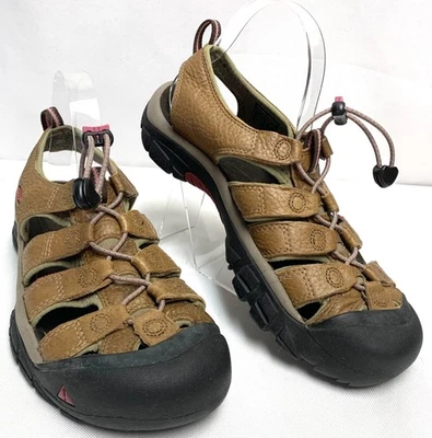 Women KEEN Newport Sandals Fisherman Hiking Water Brown Leather and Pink Size 11 - Image 1 of 4