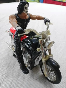 WCW NWO Brawlin’ Bikers Sting With Motorcycle Toy Biz 1999 WWF WWE getestet funktioniert - Bild 1 von 10