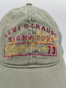 Levi's Strauss Signature 1873 Slideback Hut grün Einheitsgröße abgenutzt Baumwolle - Bild 1 von 11
