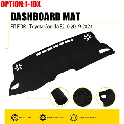 Dashboard Cover for Toyota Corolla E210 2019-2023 Dashboard Pad Dash Mat Black - Image 1 of 4