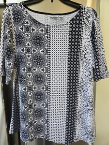 Croft & Barrow Womens Colorful Top Size Large Paisley Print Shirt - Picture 1 of 4