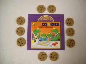 Vintage Mmmm... Cookies! Simple Subtraction Paperback & 10 Plastic Cookies Set - Picture 1 of 12