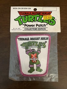 Vintage 1989 TMNT Donatello Purple Power Patch Iron On Collectors Edition - Picture 1 of 4