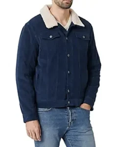 Veste bleue Outerwear Blend étiquetée à 79,95€ (ev) - Picture 1 of 8