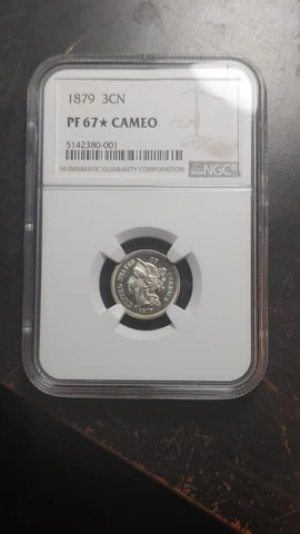 1879 Three Cent Nickel 3CN Proof NGC PF67 * Star Cameo Great Contrast       2437 Cover