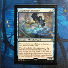 MTG Zendikar Rising ZNR Coralhelm Chronicler 54 Creature Merfolk Wizard