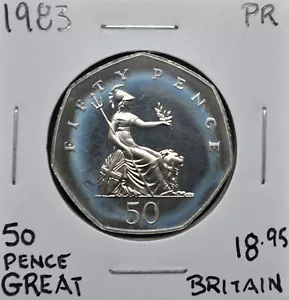 1983 United Kingdom Proof 50 Pence - Picture 1 of 2