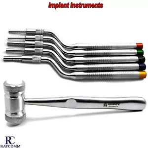 Dental Implant Sinus Lift Instruments Osteotome Bone Spreading With Mead Mallet - Picture 1 of 5