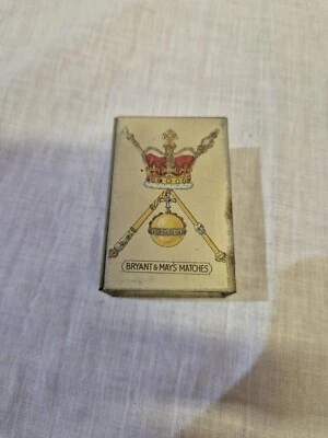 Vintage George Vl Coronation Match Box Holder (1937). - Image 1 of 4