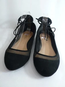 Christian Siriano Black Mesh Flats Size - Women's | Color: Black | Size:11 - Picture 1 of 12