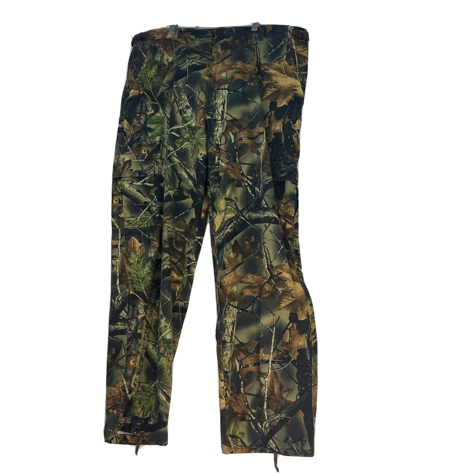 Trail Crest Men XL Waist 39”- 43” X 31” Highland Timber Camo Zip Cargo Pants - Image 1 of 4