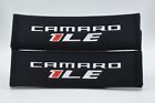 2 pcs (1 PAIR) Chevrolet Camaro 1LE Embroidery Seat Belt Cover Pads (Black pads)