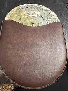VINTAGE 1955 JEPPESEN FLIGHT COMPUTER MODEL CR-3 WITH CASE FREE MEDIA SHIPPING - Picture 1 of 12