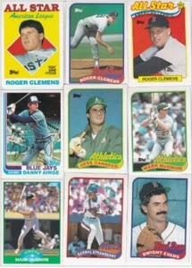 1987,88,89 Baseball Card Lot. 18 Total Cards. Clemens, Canseco,McGuire, Ainge... - Picture 1 of 4
