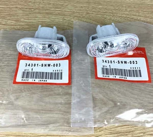 OEM 2x Clear Side Markers 34301-SNW-003 Fit for 2006-2011 Honda Civic Type R FD2 - Picture 1 of 1