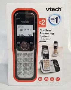 new vtech cordless phone answering system with call block cs5329-2 two phones - Zdjęcie 1 z 4