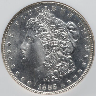 Morgan Silver Dollar 1885 NGC MS-64 Proof-Like! Amazing eye appeal! Superb! - Image 1 of 4