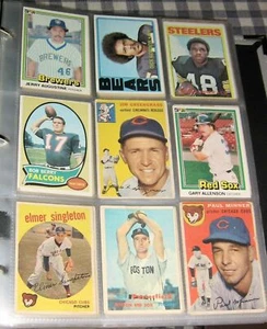 Vintage Set 68 Topps Baseballkarten, Jerry Lynch, Eddie Mathews, Bob Buhl, 1956-1958 - Bild 1 von 12