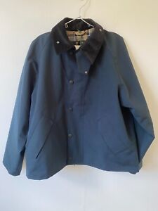 Barbour Men's 2 Layer Transport Beams Jacket in Navy Size 38 Brand New With Tags