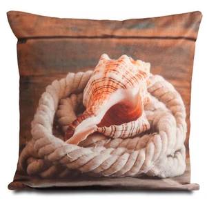 Home Decor Soft Pillowcase Sofa Cushion Cover Sea Snail Printed 16 x 16 Inch - Picture 1 of 2